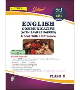 Golden English Communicative (with Sample Papers): A Book with Difference Class - 10